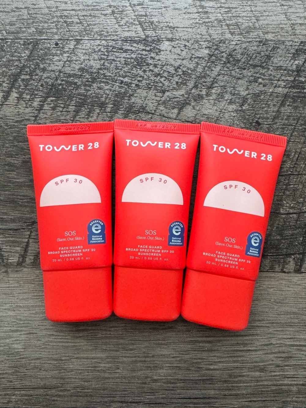 Tower 28 SOS FaceGuard SPF 30 Sunscreen – Bundle of 3 – New